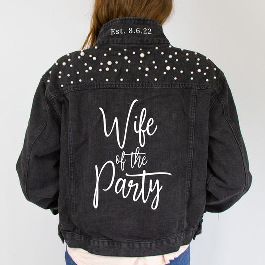 Wife of the Party, The Party  Pearl Denim Jacket