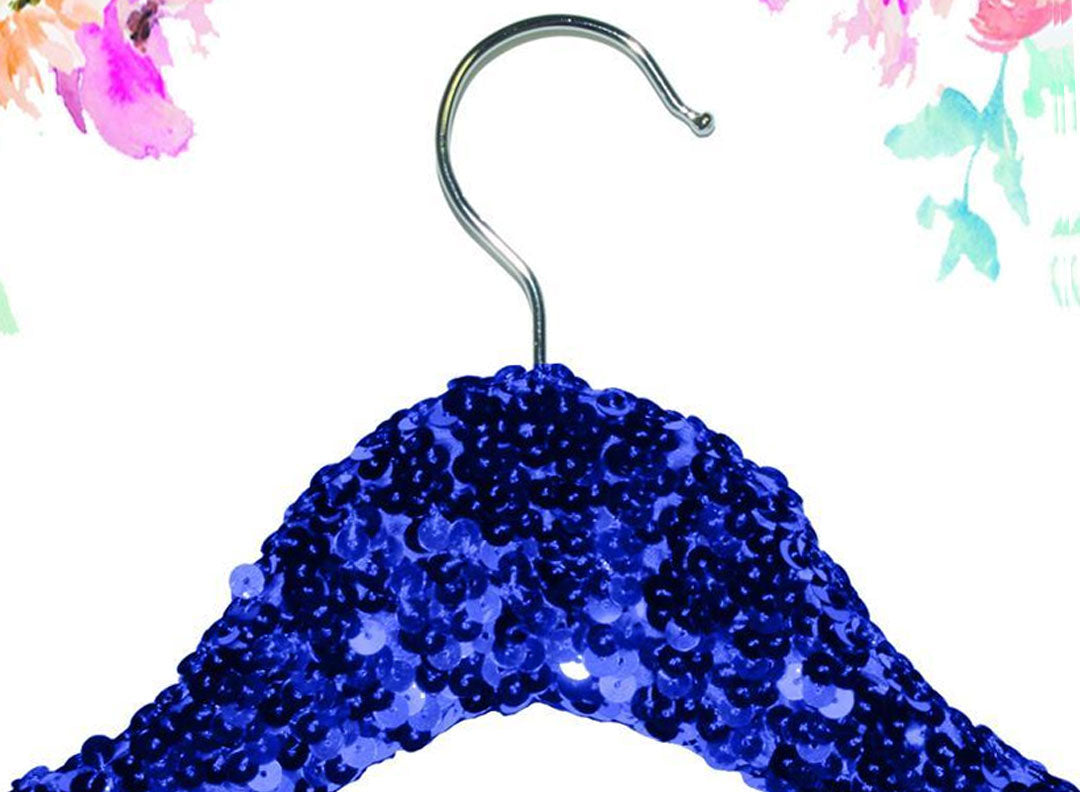 Blue Sequin Hanger