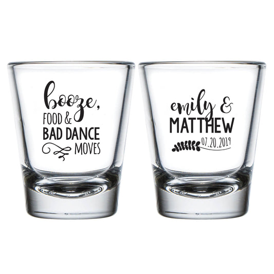 Booze Food and Bad Dance Moves Shot Glasses (151)