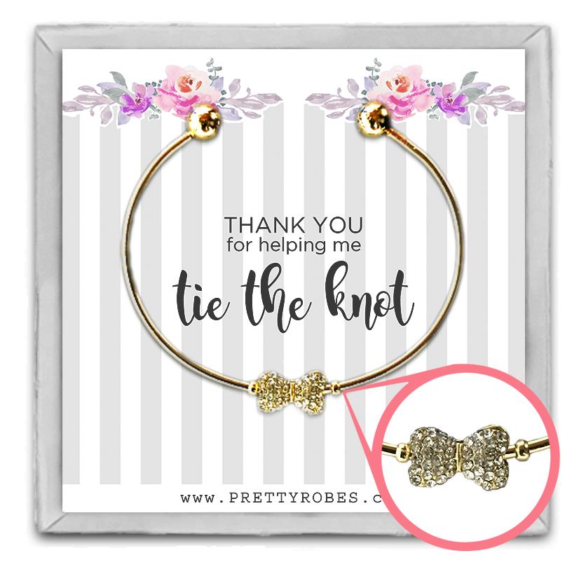 Bow Tie Bracelet - Gold - Design A