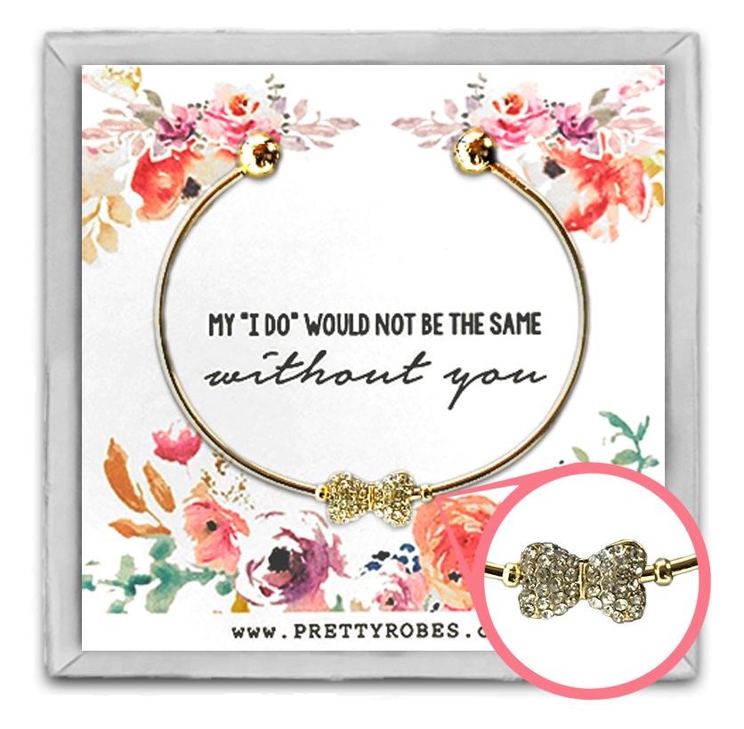 Bow Tie Bracelet - Gold - Design C