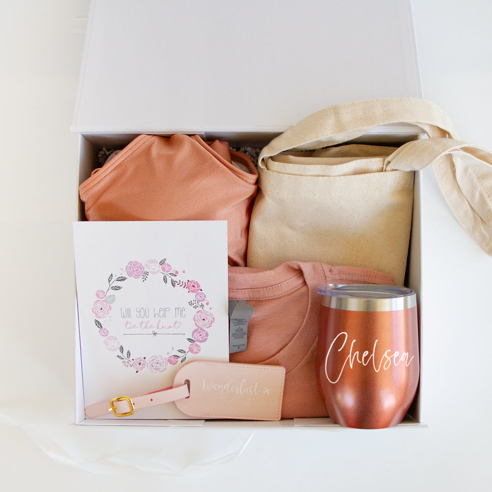 (Bridesmaid Box 3) Custom Gift Set Box