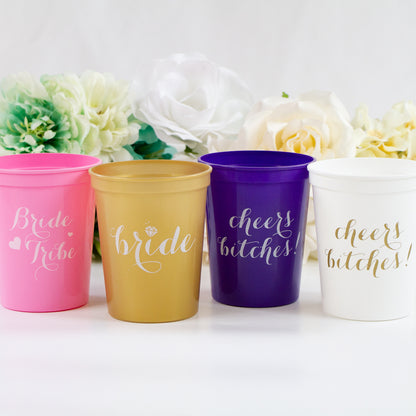 Bride, Cheers Bitches, Bride Tribe Stadium Cups