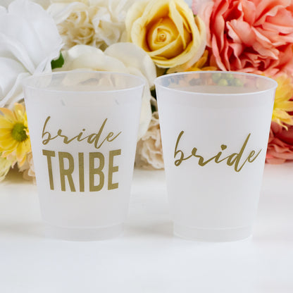 Bride, Bride Tribe Frosted Cups