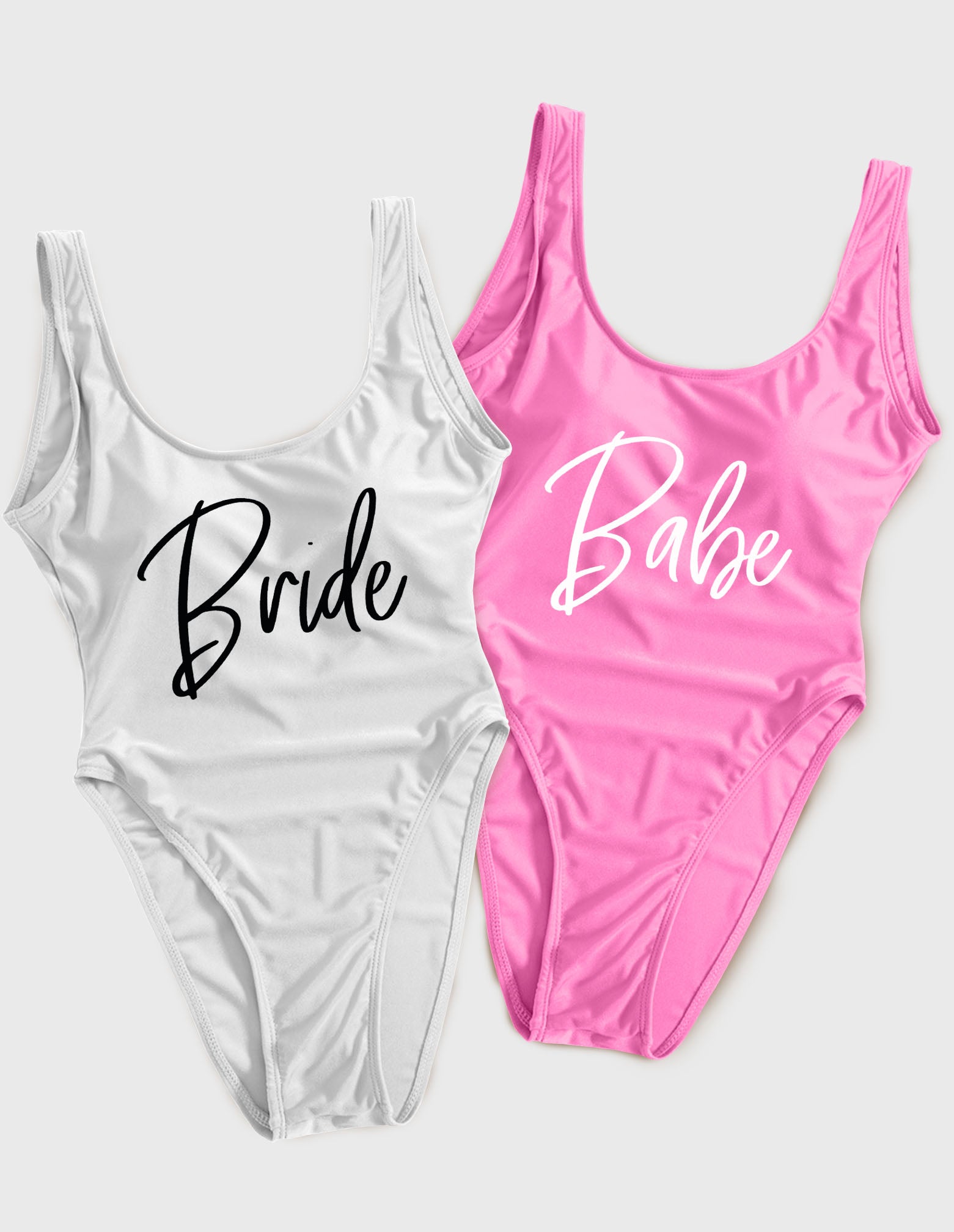 Bride (189) & Babe (192) Script Style Swimsuit
