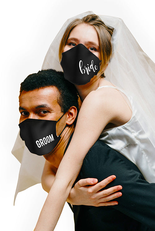 Cotton Mask - Bride & Groom