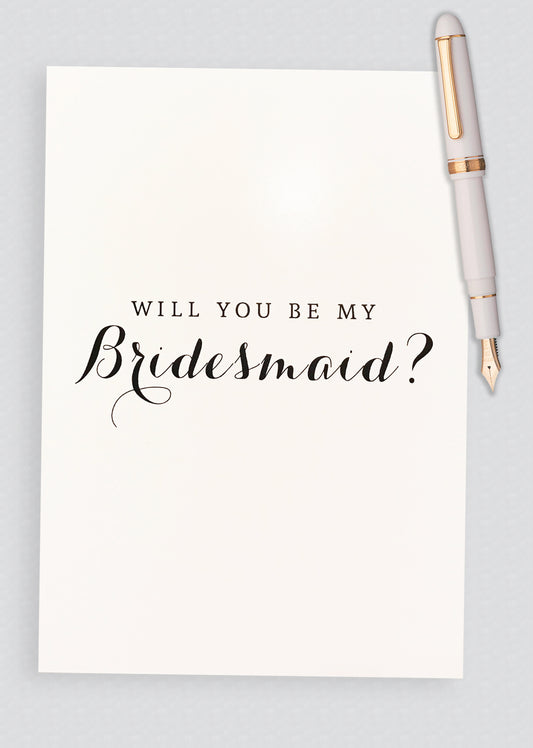 Will You Be My Bridesmaid? Proposal Card - B