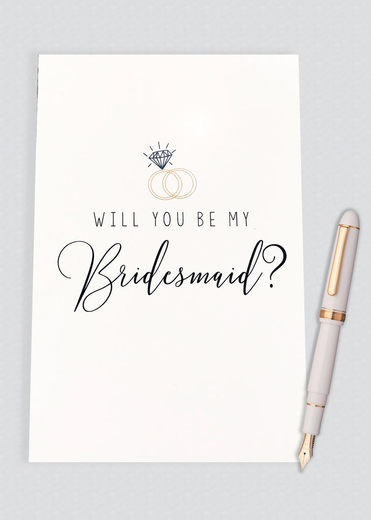 Will You Be My Bridesmaid? Proposal Card - A