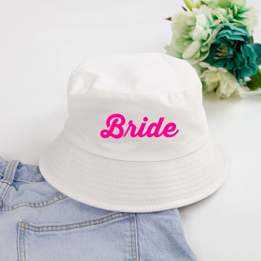 Custom Bride, Babe Bucket Hat for Wedding Parties