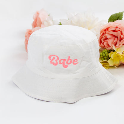 Custom Bride, Babe Bucket Hat for Wedding Parties