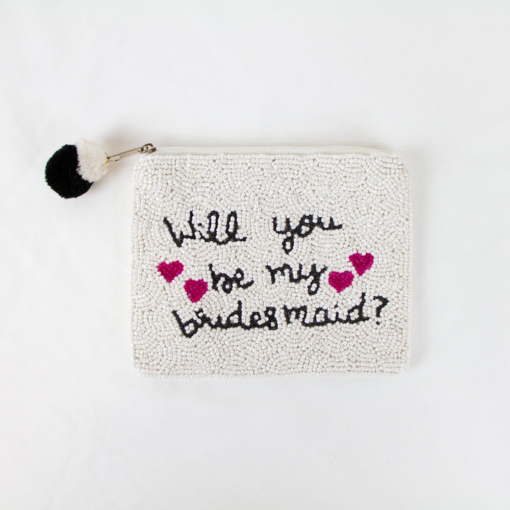 Will You Be My Bridesmaid Coin Purse - Trendy Handbag Purse - Bridal Purse - Bridal Gift - Wedding Purse - Wedding Gift - Wedding Clutch - Bridal Clutch - Clutch - Bag - Purse - Handbag - PrettyRobes
