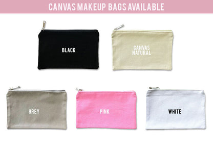 Personalized Name Canvas Makeup Bag Gifts