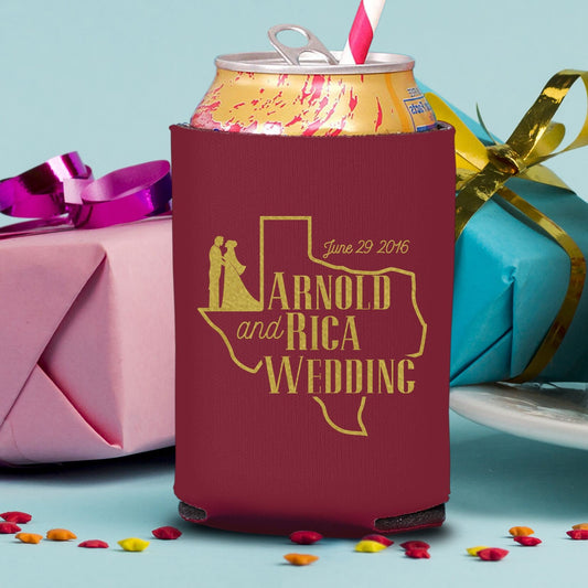 Custom Wedding Koozie
