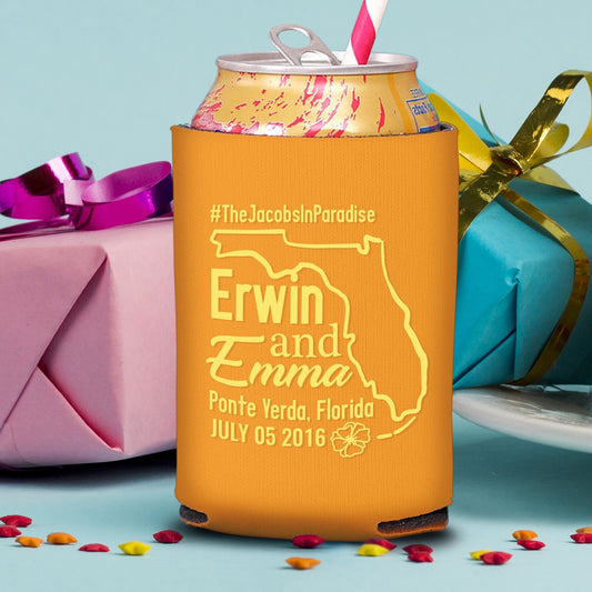 Custom Wedding Koozie Style 2
