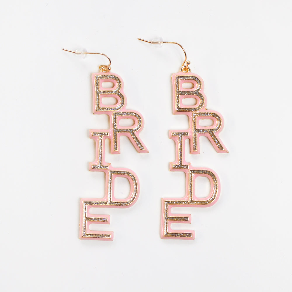 Rose Gold Bride Earrings