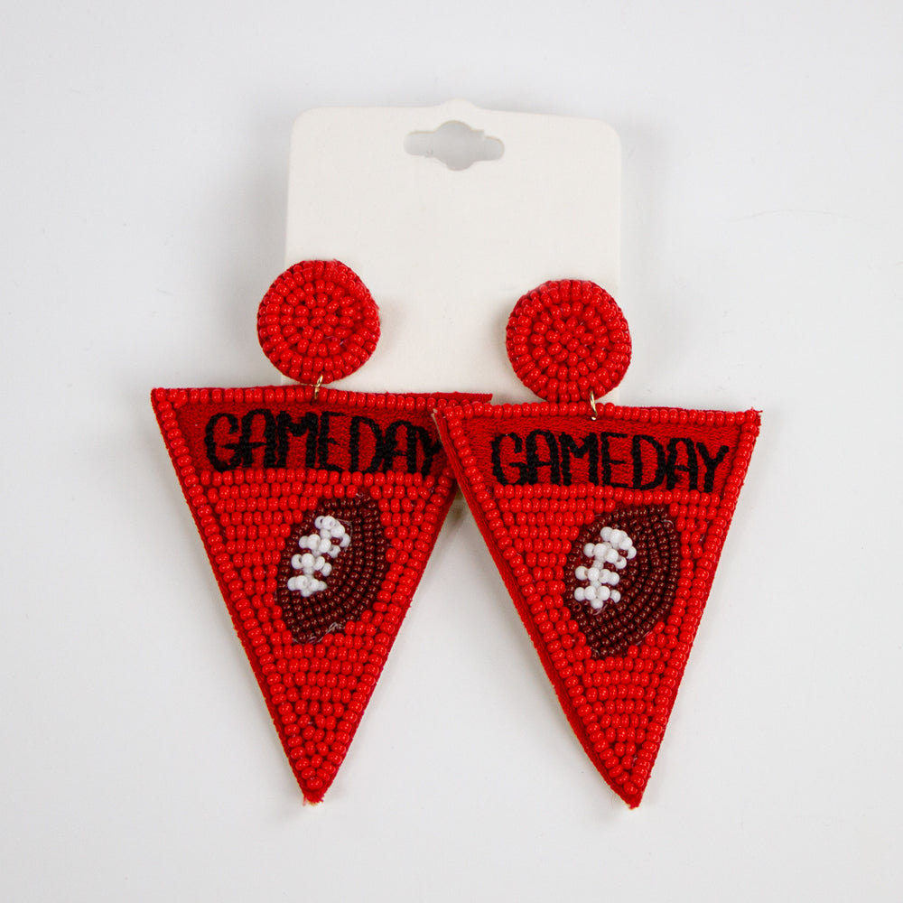 Game Day Flag Earrings