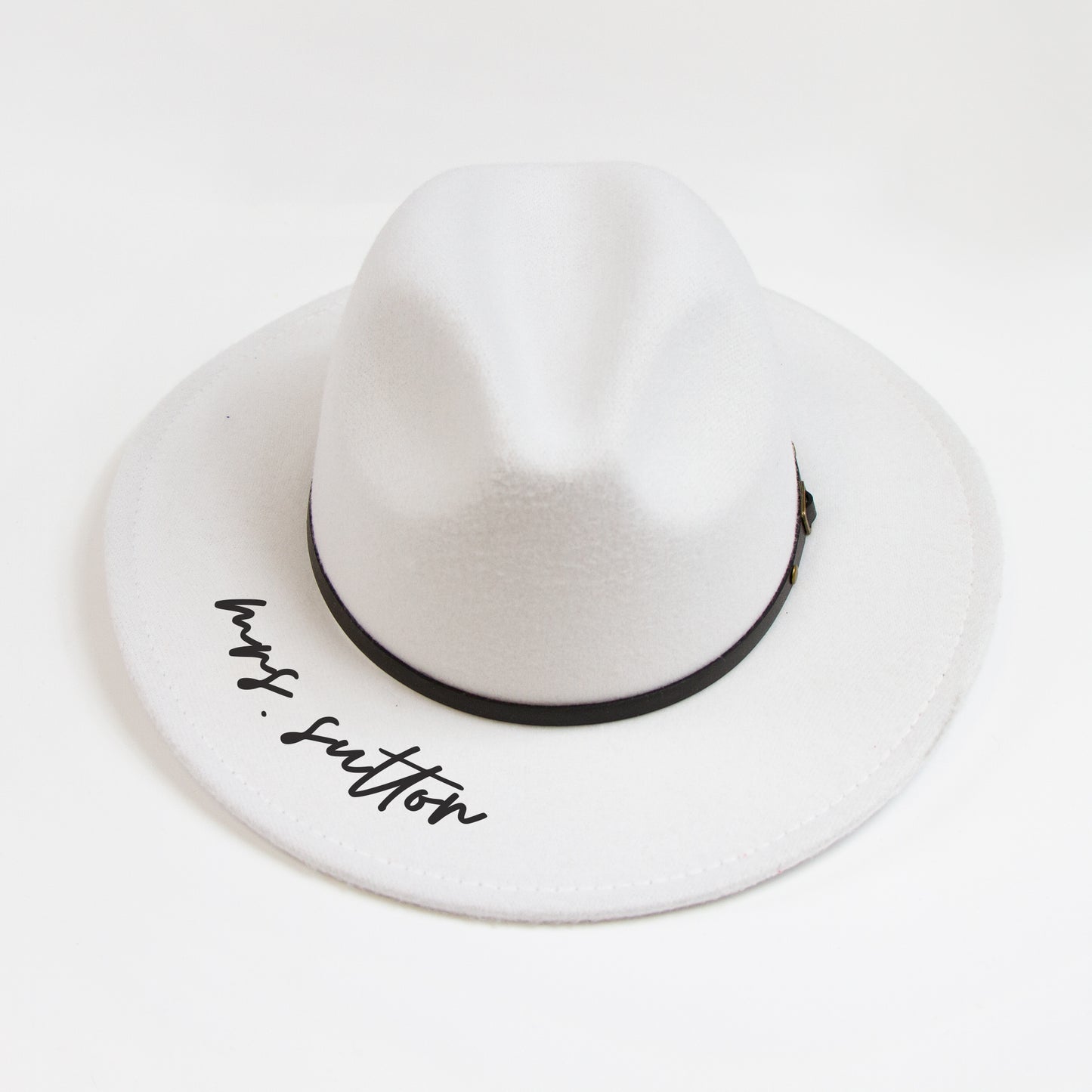 Personalized Mrs (Last Name) Fedora Hat