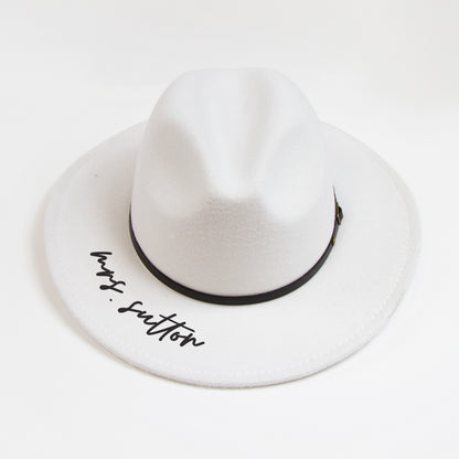 Personalized Mrs (Last Name) Fedora Hat