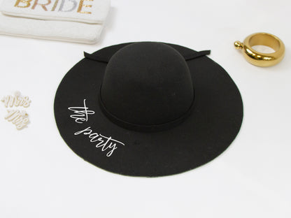 The Party, Wife of the Party Black Felt Floppy Hat