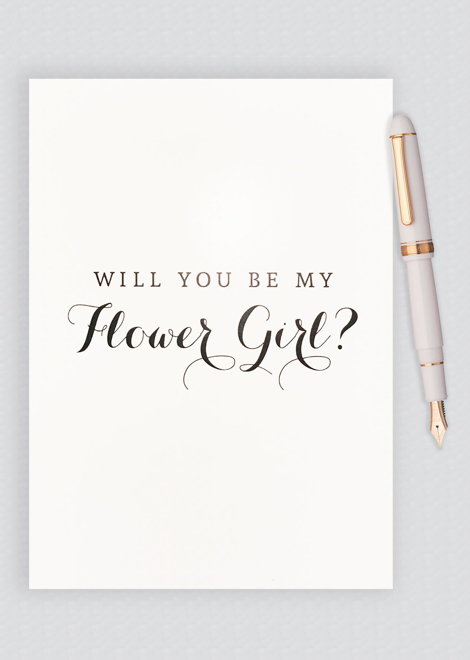 Will You Be My Flower Girl? Proposal Card - B