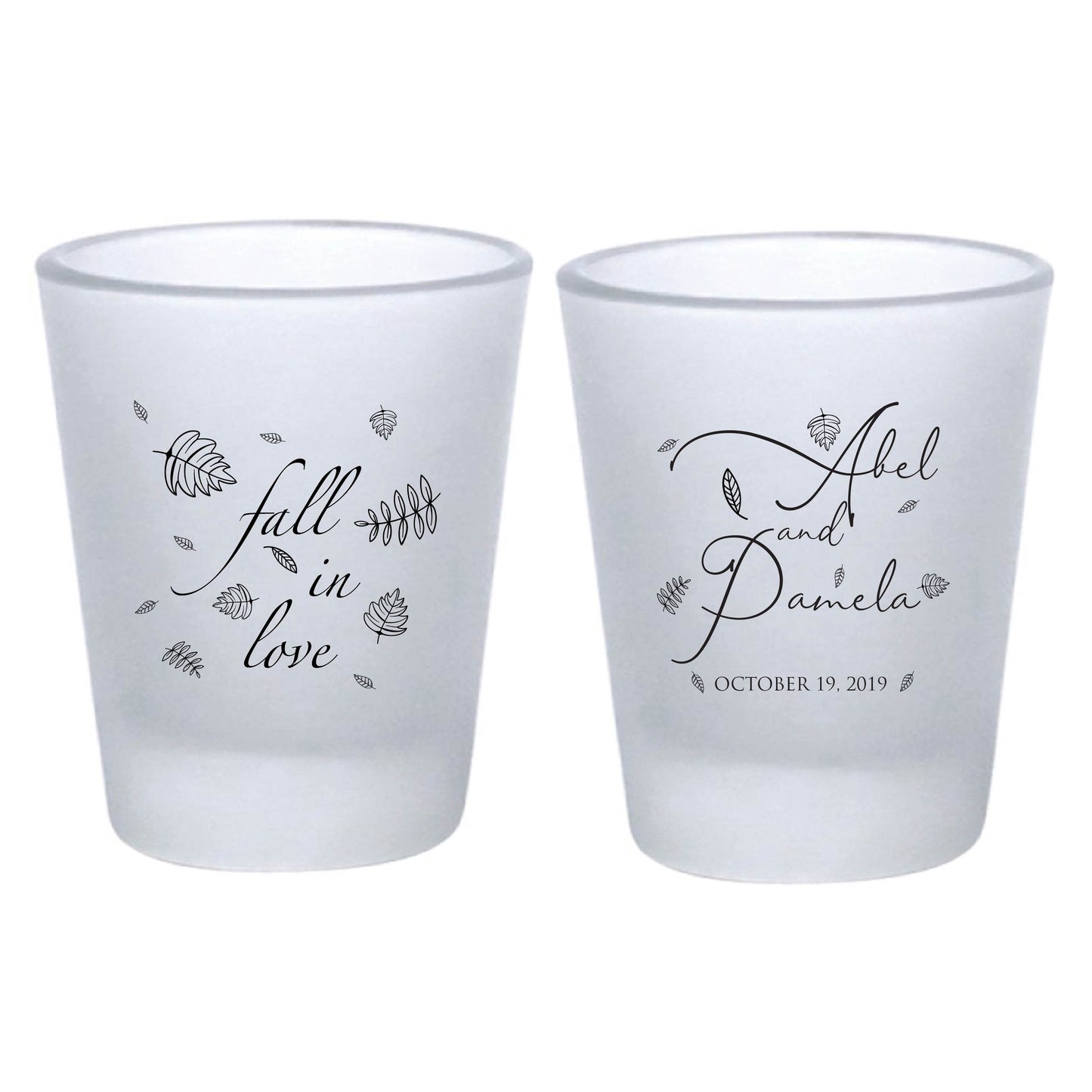 Frosted Wedding Party Shot Glass (109)