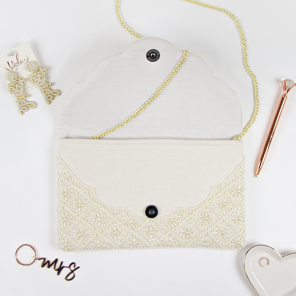 White Small Bag Clutch Wedding | White Color Wedding Handbags - White/ivory  Women's - Aliexpress