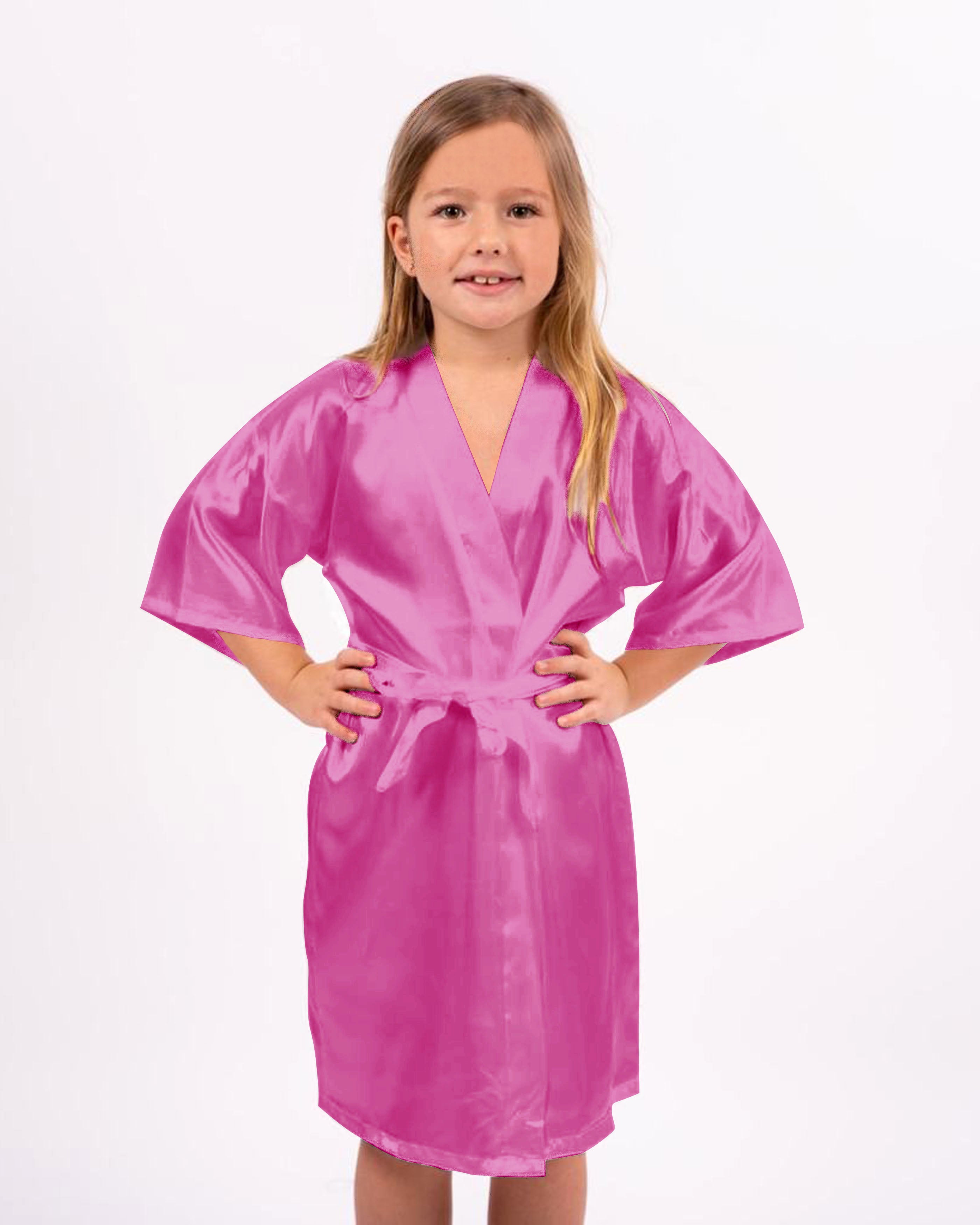 Affordable Honeysuckle Satin Kimono Robe Customizable Bridesmaid Gift