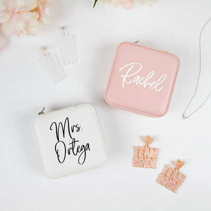 Custom Mrs. Bridal Jewelry Box