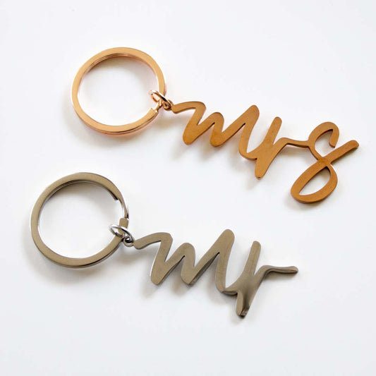 Mr and Mrs Keychains
