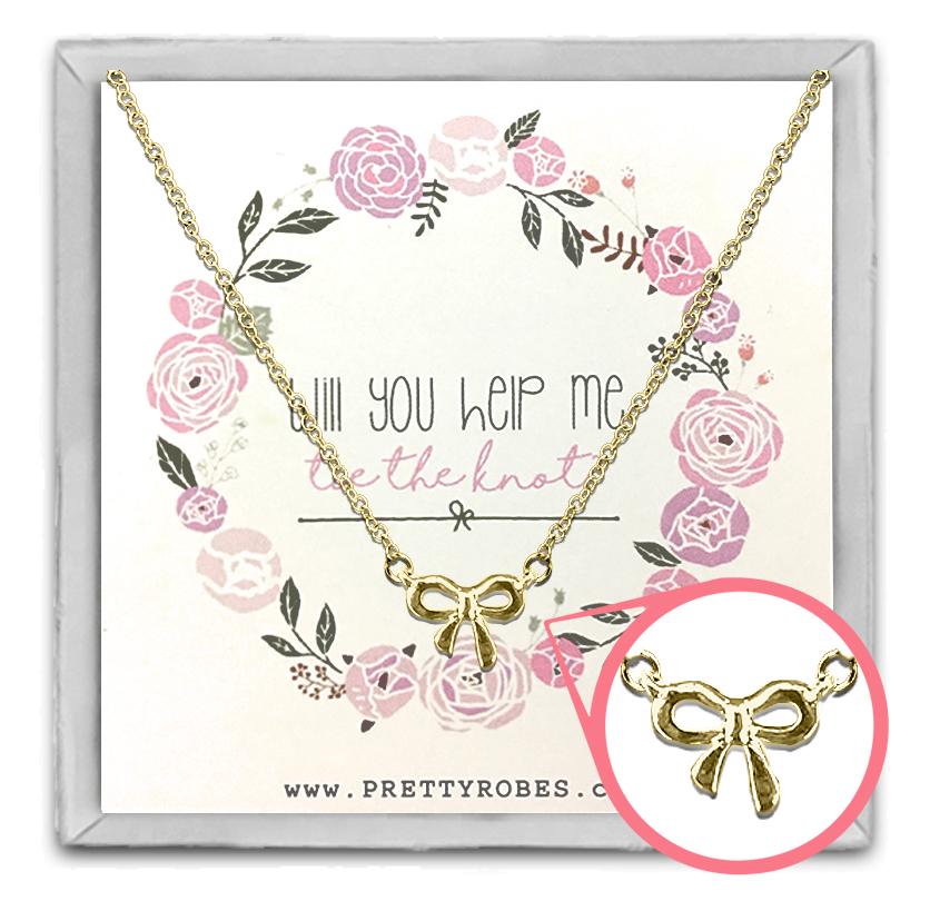 Knot Necklace - Gold - Design B