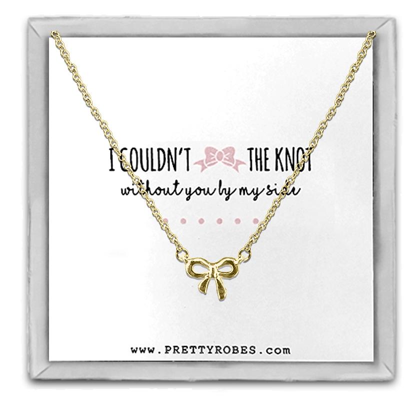 Knot Necklace - Gold - Design D