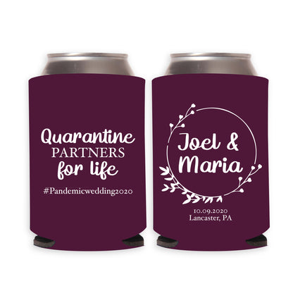 Quarantine Partners for Life Wedding Can Coolers (13)
