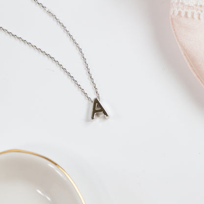 Tiny Letter Necklace