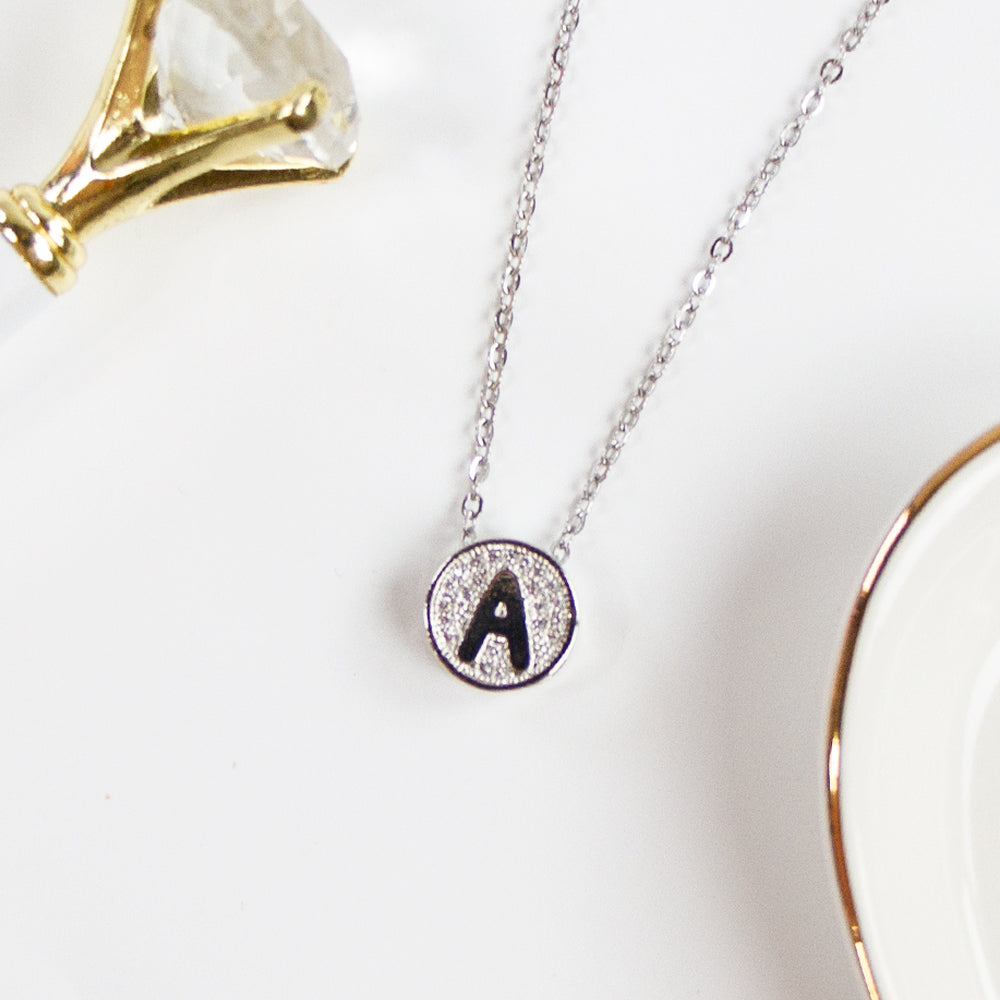 Circle Letter Necklace