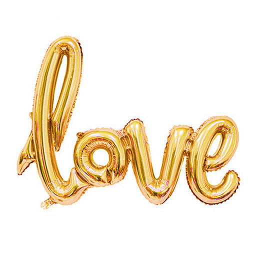 Gold Foil Love Balloon