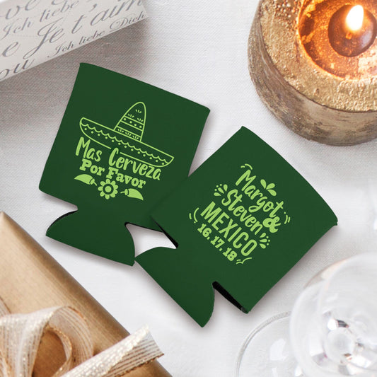 Mas Cerveza por Favor Koozie