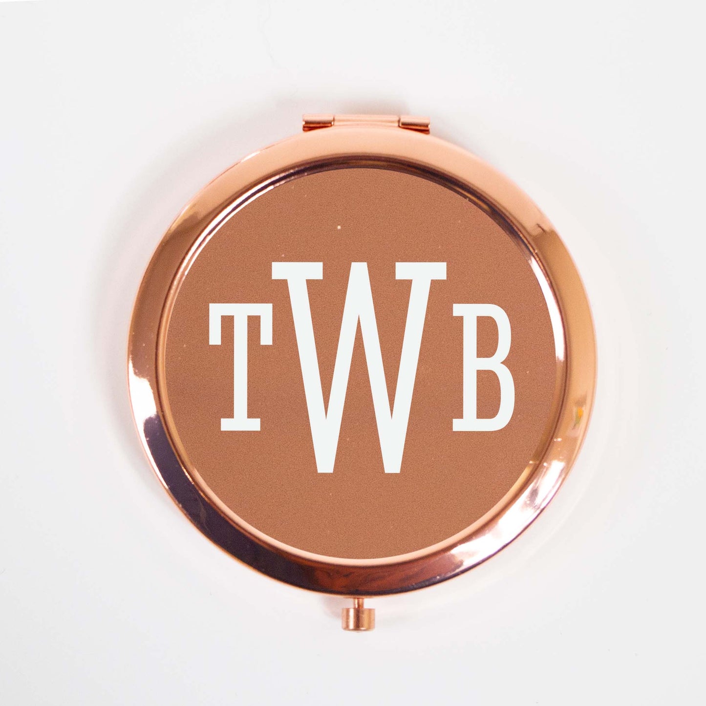 Monogrammed Compact Mirror