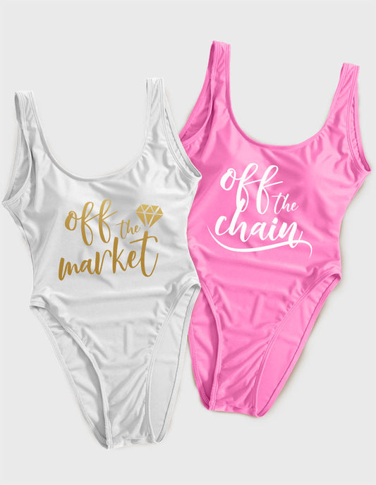 Off the Market & Off the Chain Bride Swimsuit