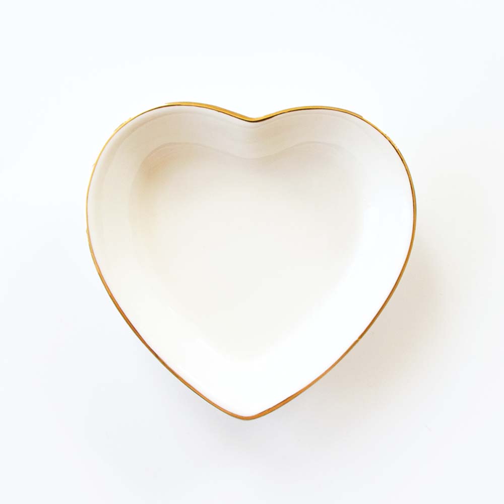 Heart Shaped Ceramic Ring Dish