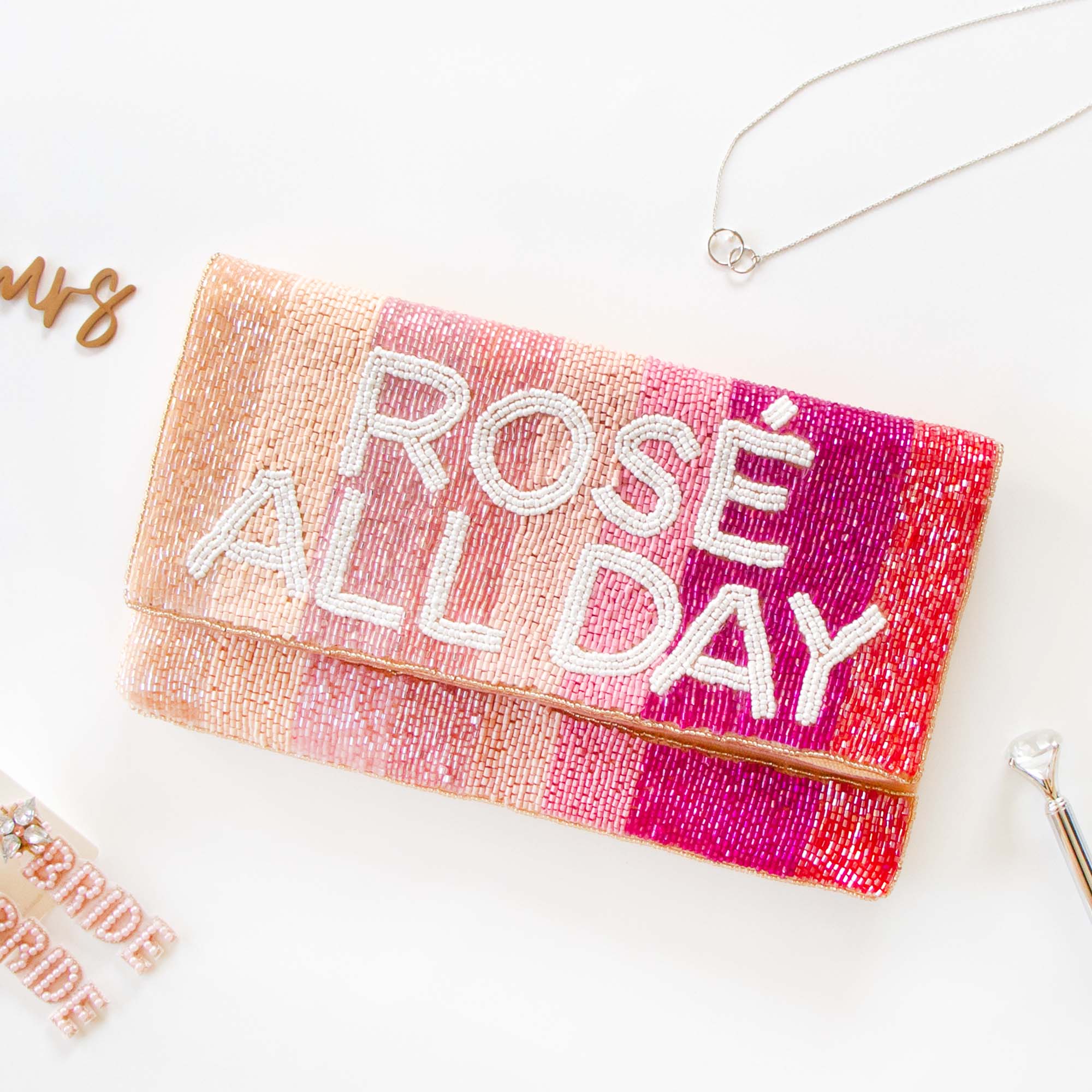 Rose All Day Clutch Bag