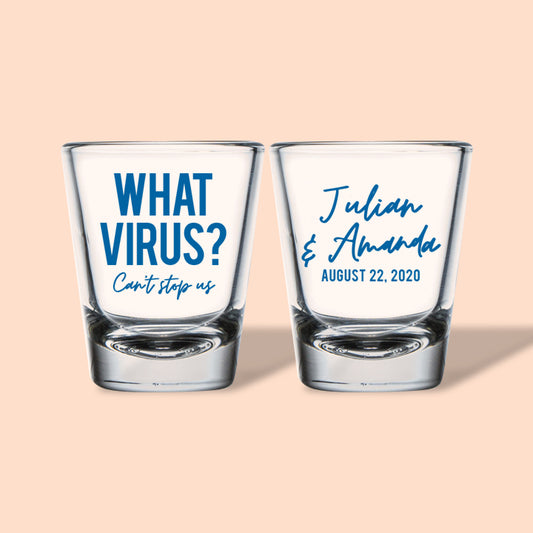 Corona Virus Wedding Shot Glasses (268)