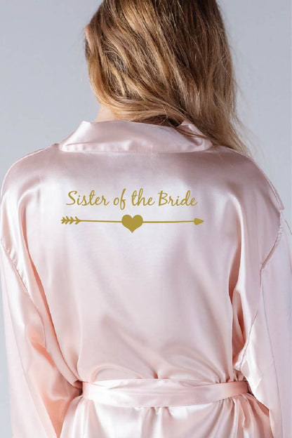 Arrow Style Sister of the Bride Robe