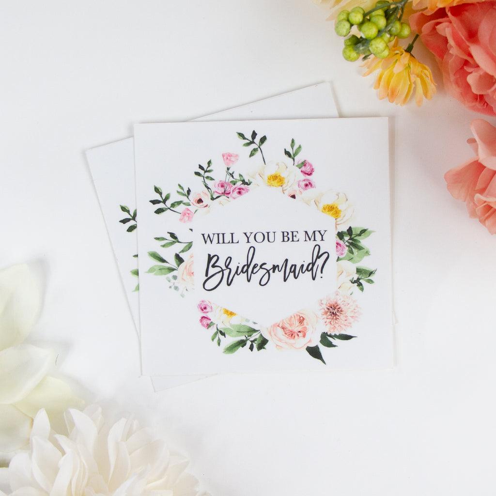 Will You Be My Bridesmaid Sticker