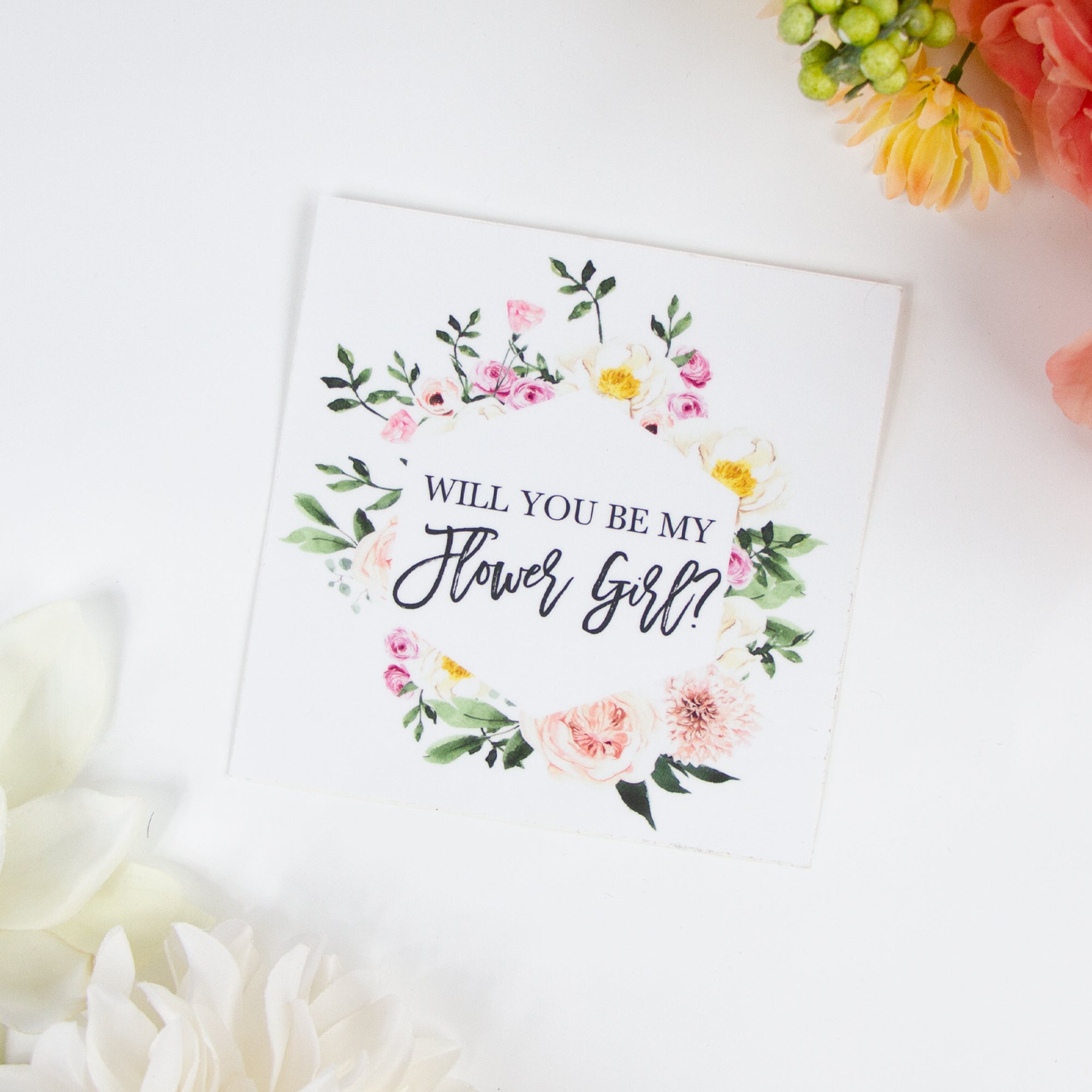 Will You Be My Flower Girl Sticker