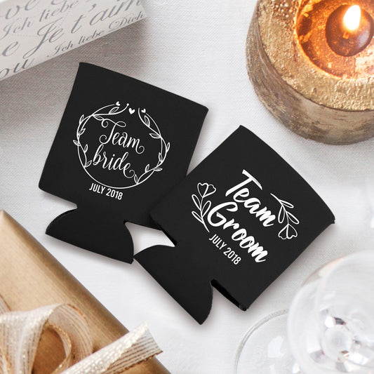Team Bride Team Groom Koozie
