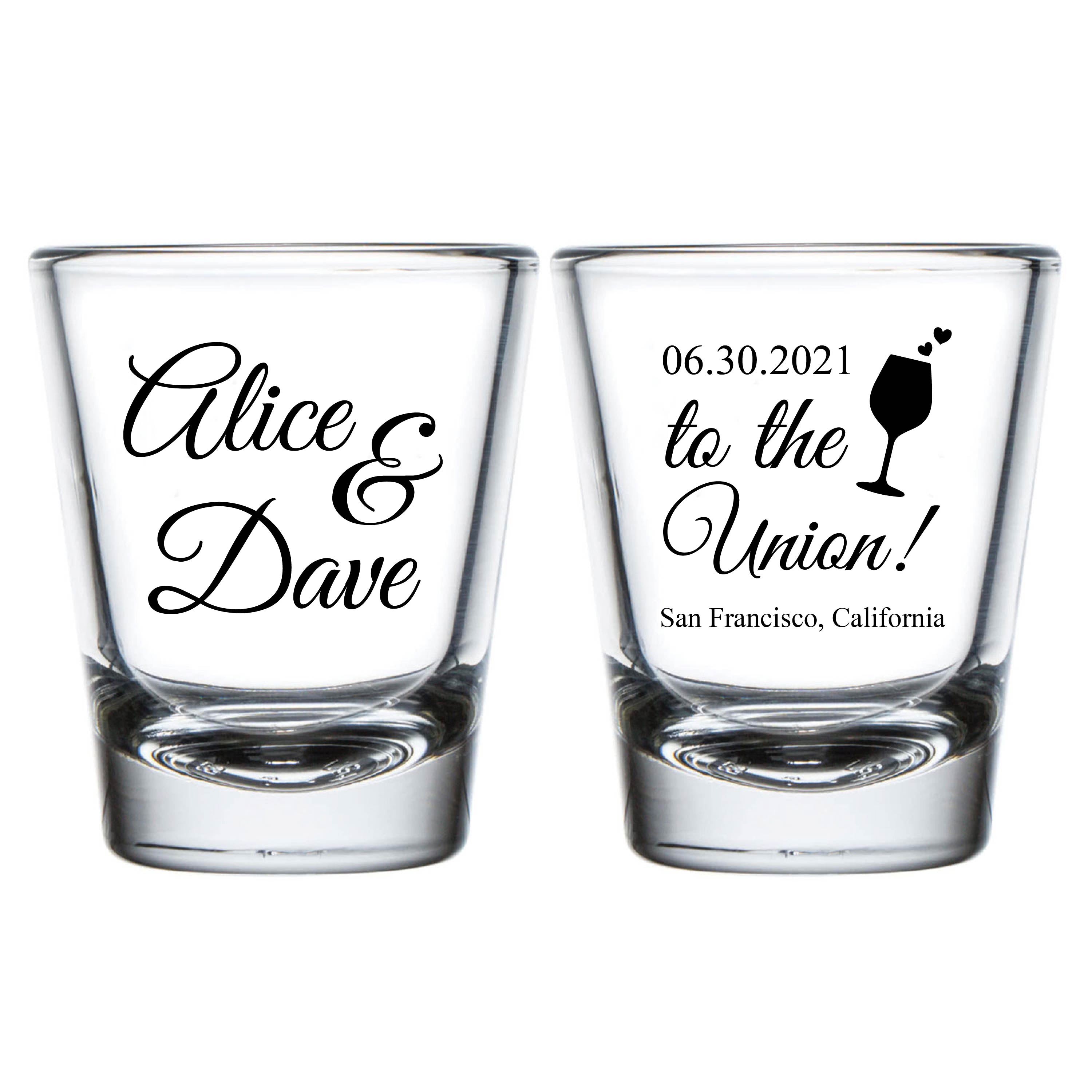 To The Union Wedding Shot Glasses (8)