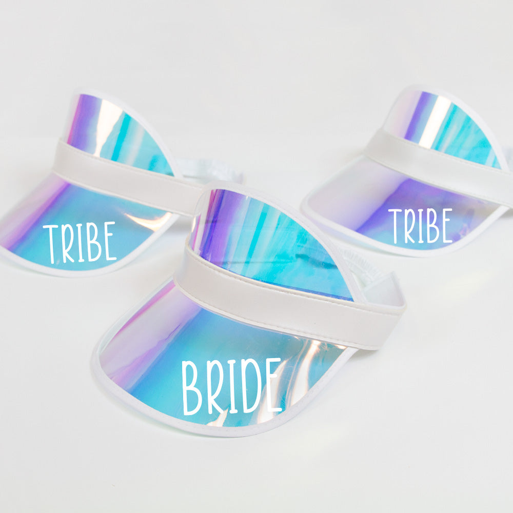 Bride and Tribe Bachelorette Visors