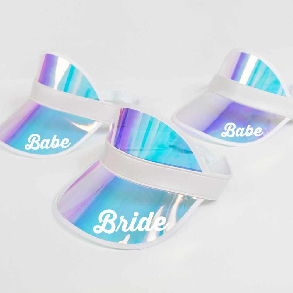 Bride, Babe Personalized Pool Visors
