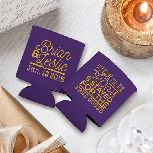 We Came for the I Do's and Stayed for the Free Booze Koozie