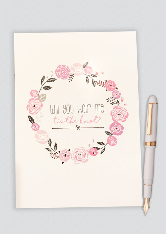 Will You Help Me Tie The Knot? Proposal Card
